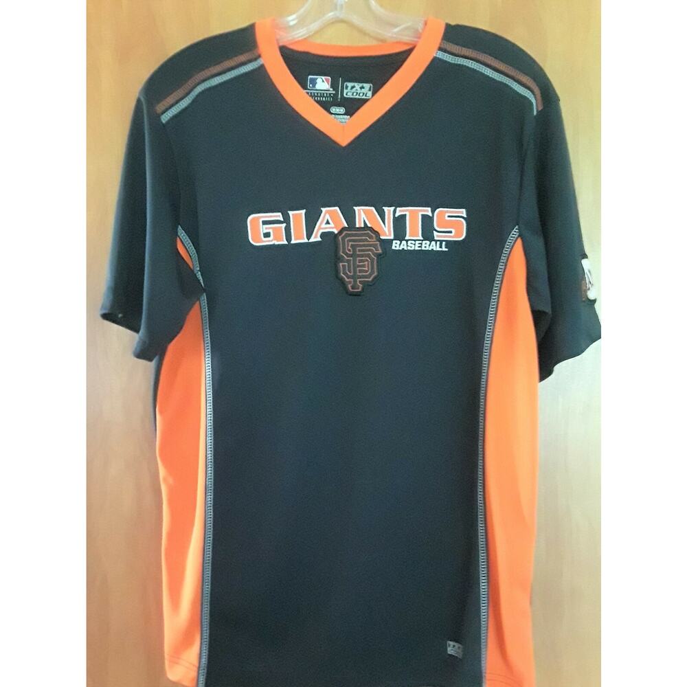 MLB San Francisco Giants TX3 Cool Men’s Medium V‑Neck Short Sleeve Shirt